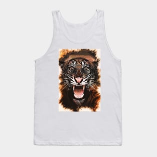 Surprised Tiger - Caricature Tank Top